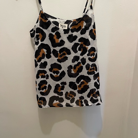 Show Me Your MuMu Tops - Show Me Your MuMu Black and Brown Fitted Camisole
